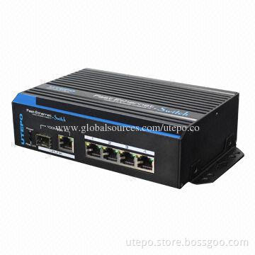10/100Mbps 4 Ports Ethernet Switch, Transmission Distance Up to 150m, 4KV Shockproof